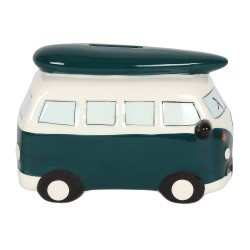 Dark Green Camper Van Money Box