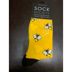 Busy Bee Yellow Socks