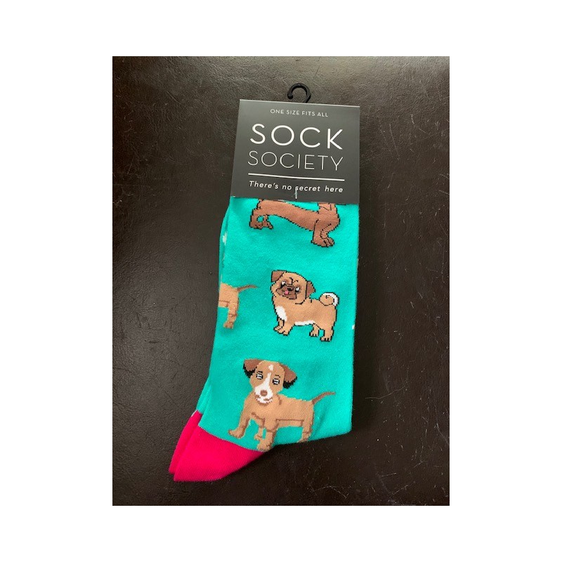 Dogs  Green Socks