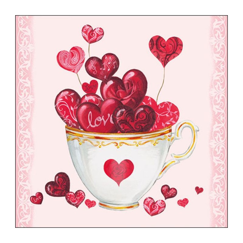 Cup of Hearts Napkins