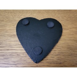 Personalised Heart Shaped Slate Coaster