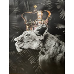 Lion and Lioness Reusable Shopping Bag