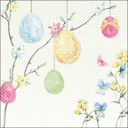 Hanging Eggs Easter Napkins