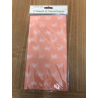 Peach With White Butterflies 9 Sheets Tissue Paper