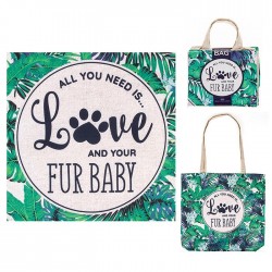 All You Need is Love and Your Fur Baby Foldable Shopping Bag