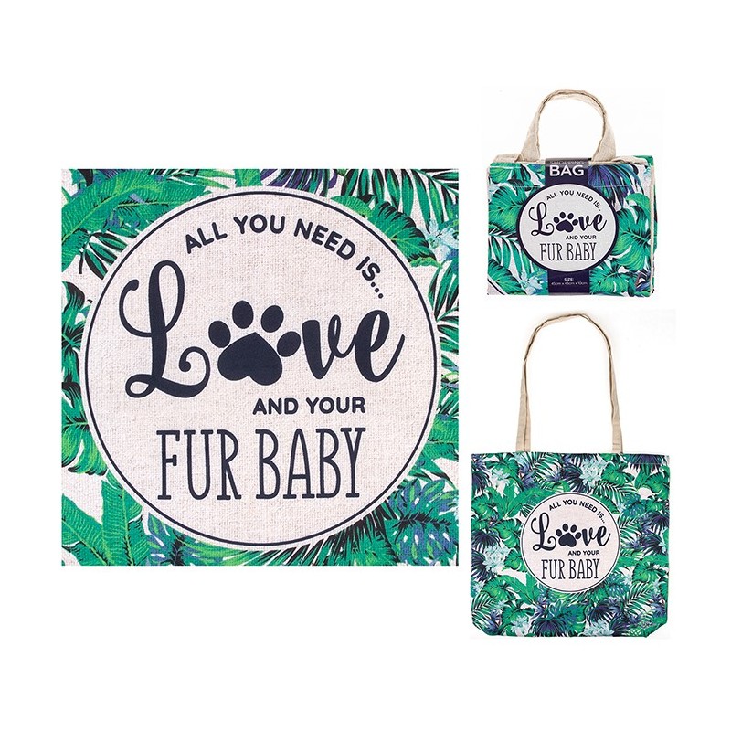 All You Need is Love and Your Fur Baby Foldable Shopping Bag