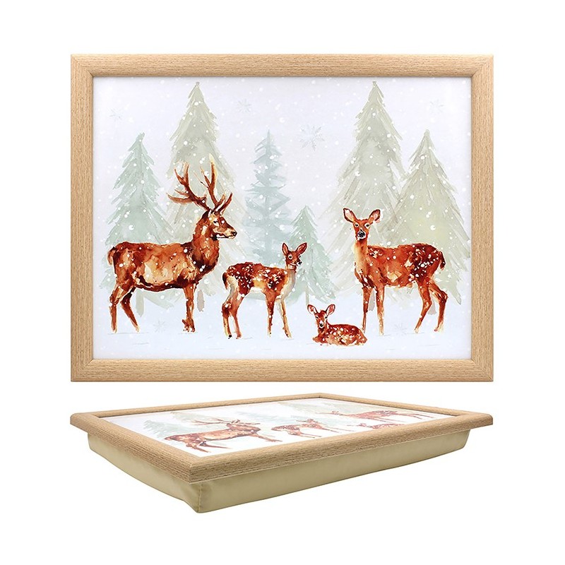 Forest Deer Cushioned Lap Tray