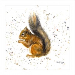 Bree Merryn Blank Greeting Card Red Squirrel