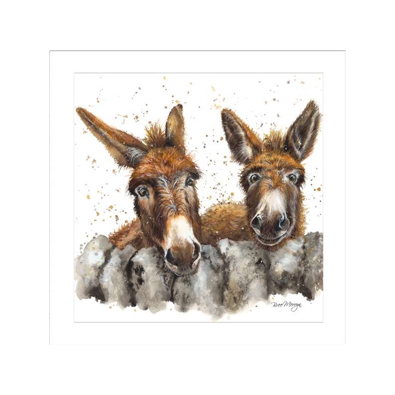 Bree Merryn Blank Greeting Card Donkeys