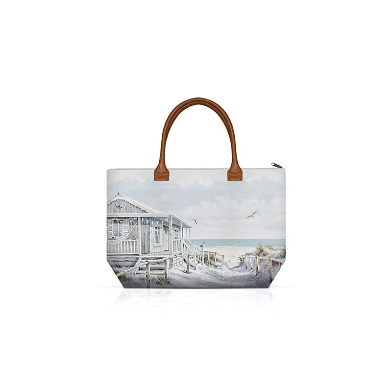 Beach Cabin Shopping/Tote Bag