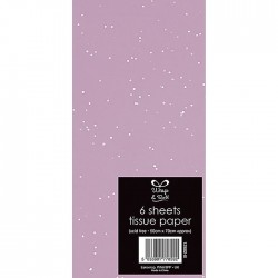 Glitter Lilac 6 Sheets Tissue Paper