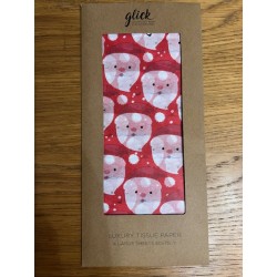 Glick Santa Selfie Luxury Tissue Paper 4 Sheets