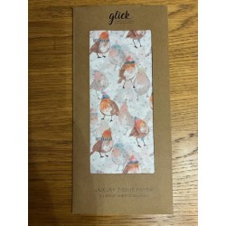 Glick Cosy Robin Luxury Tissue Paper 4 Sheets