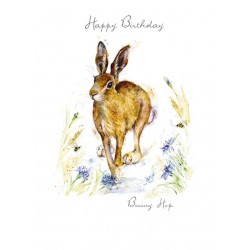 Noel Tatt Birthday Card Bunny Hop