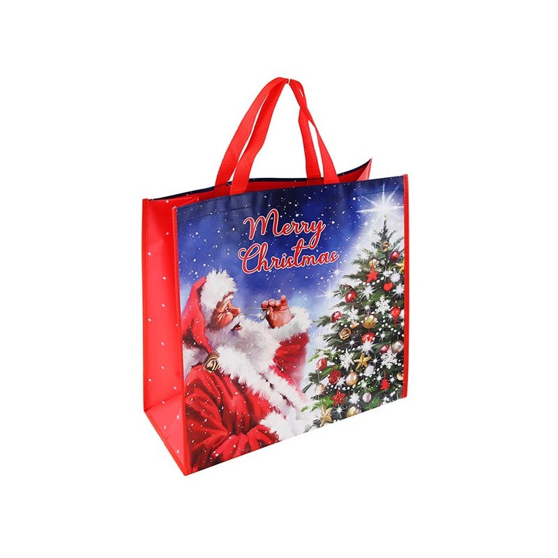 Merry Christmas Christmas Reusable Shopping Bag or Gift Sack