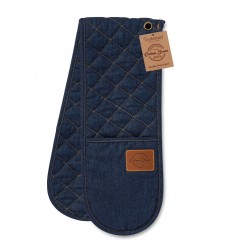 Oxford Denim Double Oven Glove by Cooksmart