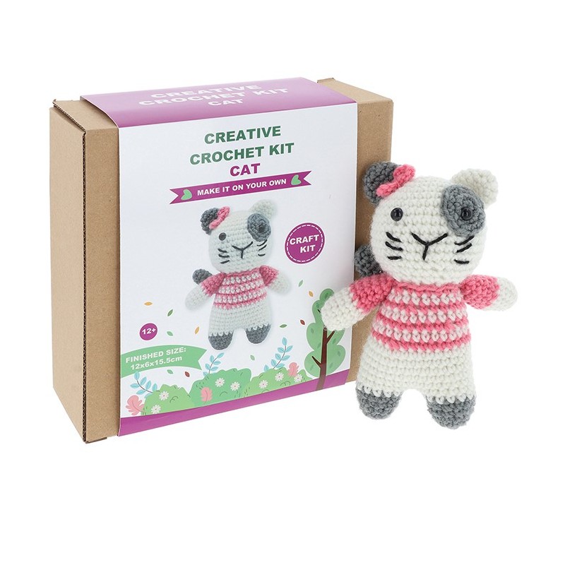 Cat Creative Crochet Kit for 12+