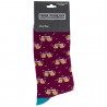 Equilibrium Bamboo Socks For Men Maroon Beer