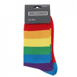Equilibrium Bamboo Socks For Men Bright Rainbow