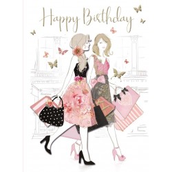 Decoupage Birthday Greeting Card shopping