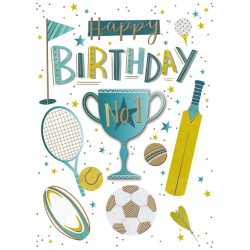 Decoupage Birthday Greeting Card Sports