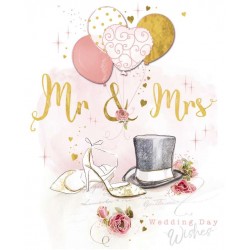 Mr and Mrs Wedding Decoupage Card