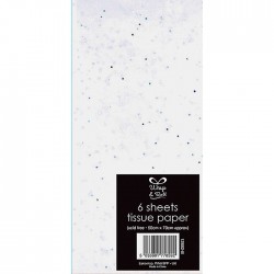 Glitter white 6 Sheets Tissue Paper