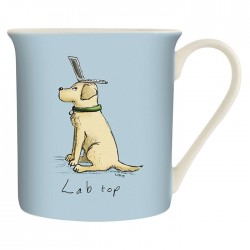 Lap top fine china mug