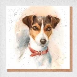 Jack Russell Blank Greeting Card & Envelope by Alljoy