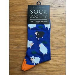 Sheep Blue Socks