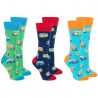 Camper van Navy Socks