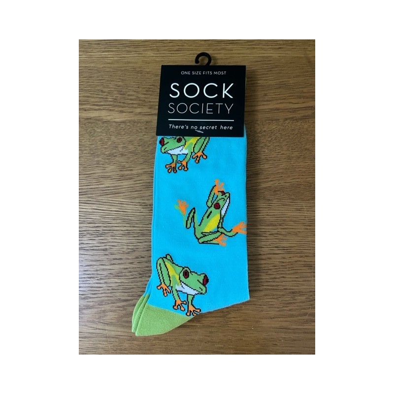 Frogs Blue Socks