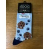 Dachshund Pale Blue Socks