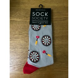 Darts Grey Socks