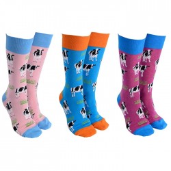 Sock Society Cow Pale Pink Socks