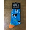 Sock Society Cow Blue Socks