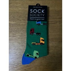 Sock Society Green Trucks...
