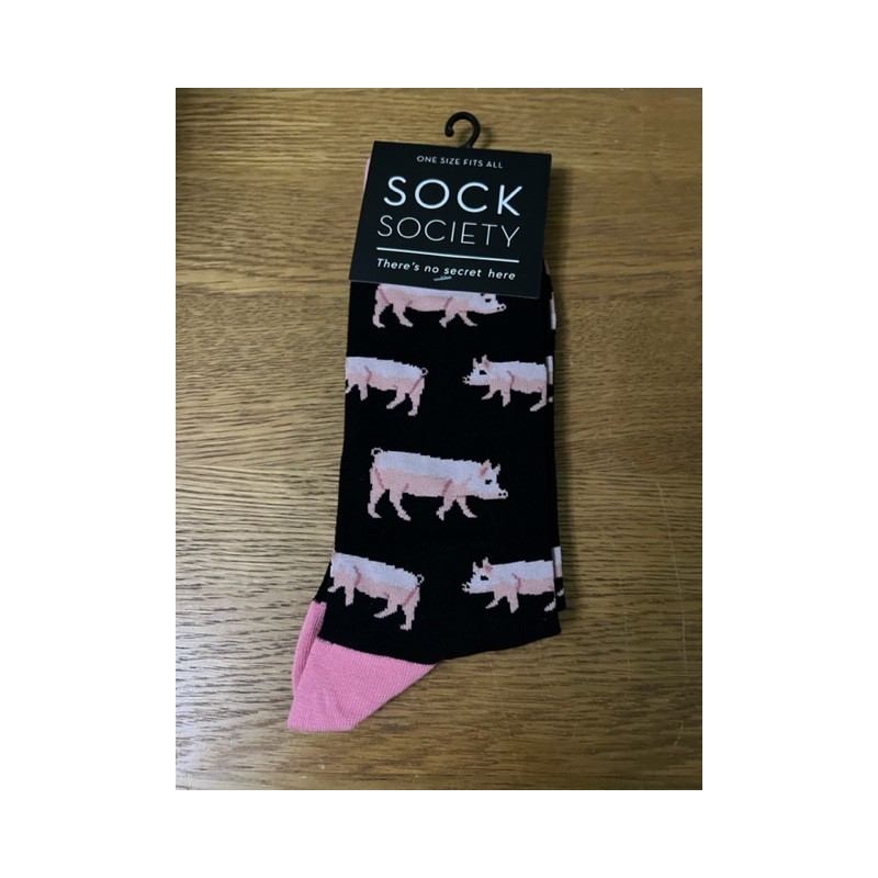 Sock Society Black Pigs Socks