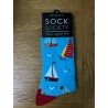 Sock Society Blue Sailing Boats Socks