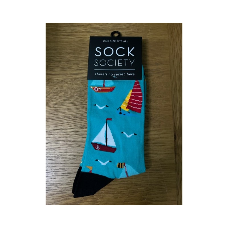 Sock Society Jade Sailing Boats Socks