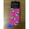 Sock Society Bumble Bee Pink Socks