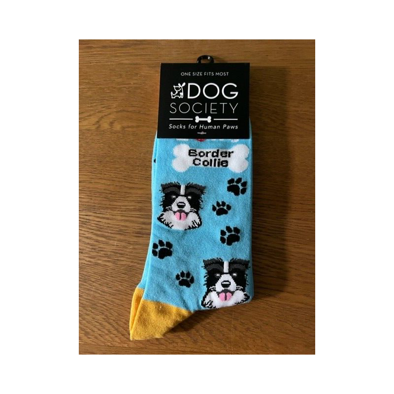 Sock Society Border Collie Blue Socks