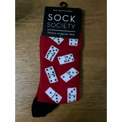 Sock Society Dominoes Red...