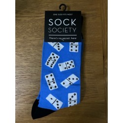 Sock Society Dominoes Blue Socks