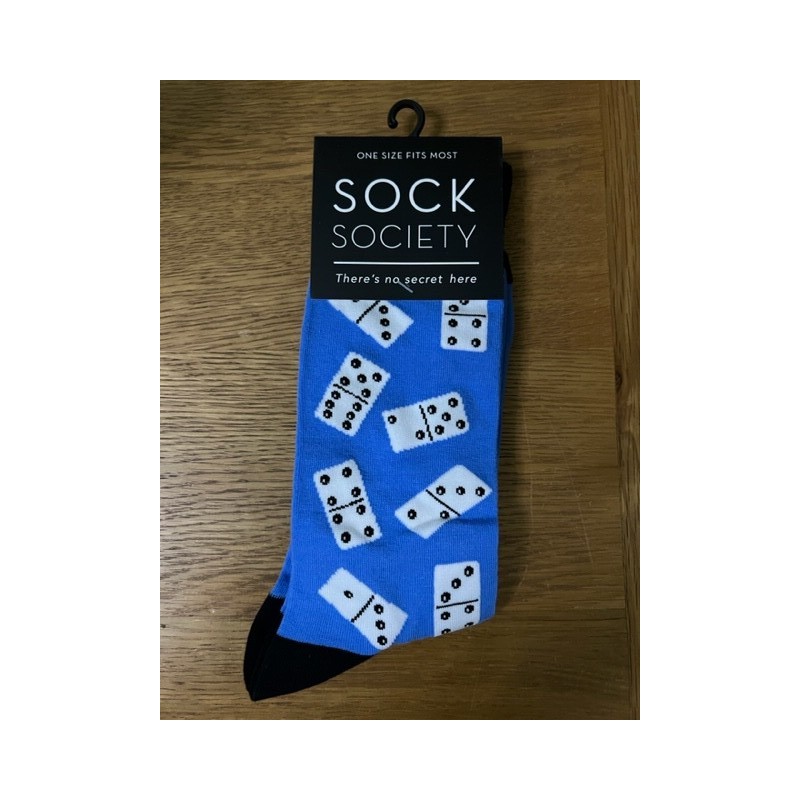 Sock Society Dominoes Blue Socks