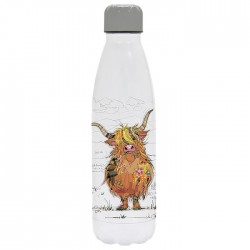 Bug Art Stainless Water Bottle - Hamish Highland Cow