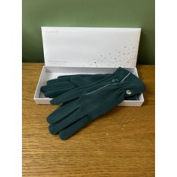 Equilibrium Boxed Gloves - Fleecy Two Button Trim Green