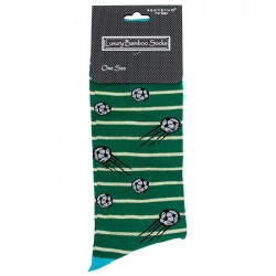 Equilibrium Bamboo Socks For Men Green Football