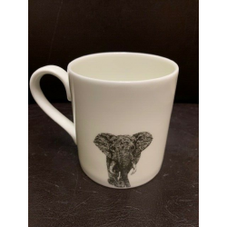 Little Weaver Arts Elephant Standard White Mug