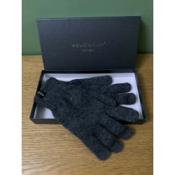 Equilibrium Boxed Gloves - Mens Knitted Grey